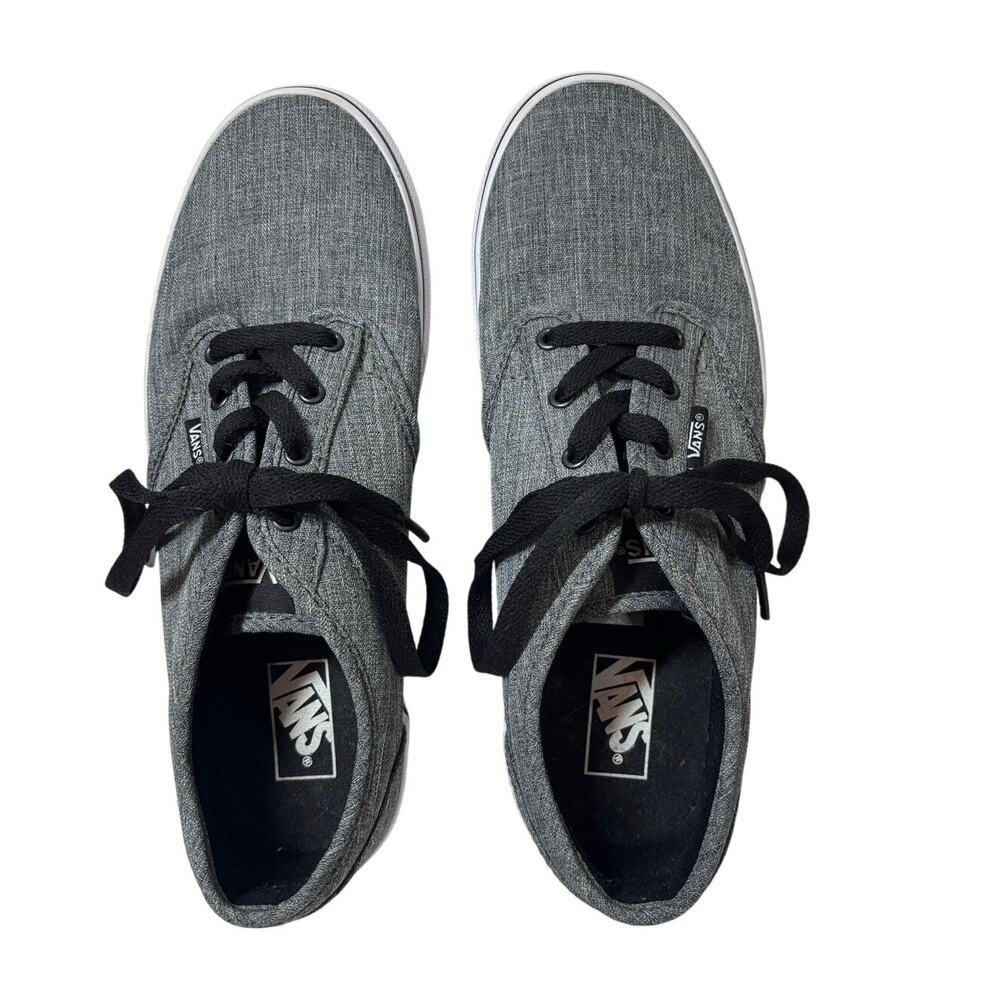Vans Youth 6 Off The Wall Skateboard Lace Up Sneaker Gray - Picture 2 of 8